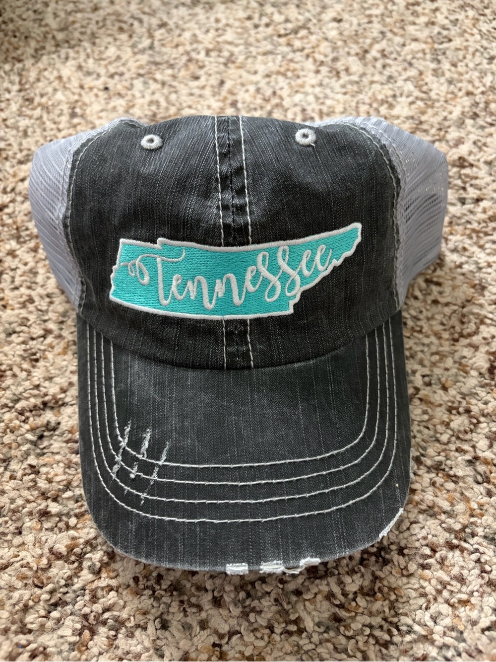 Tennessee Script Patch Distressed Hat